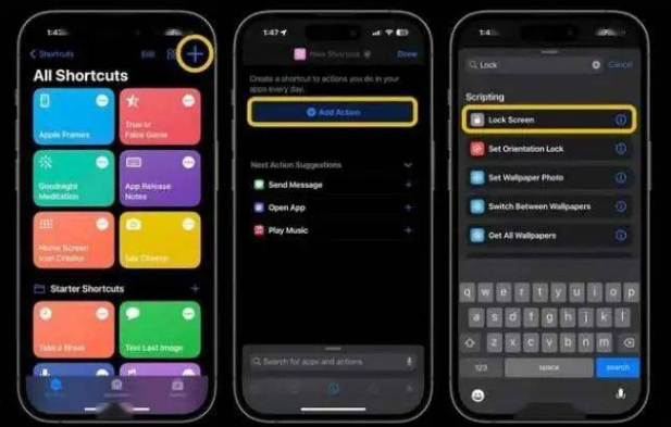 平泉苹果14锁屏维修店分享iPhone14升级iOS16.4后如何创建锁屏快捷方式 