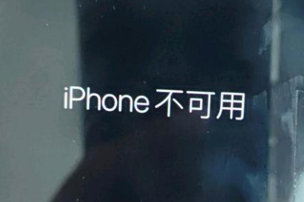 平泉苹果服务网点分享锁屏界面显示“iPhone 不可用”如何解决 